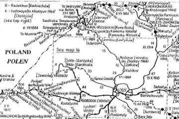 Przedstawienie połączeń kolejowych po wojnie, zmiany w okolicach Bełżca.