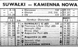Suwałki - Kamienna Nowa . Zima 1958