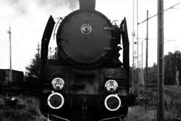 Rzepin 08.09.1986. Ty45- 363 przy lokomotywowni.