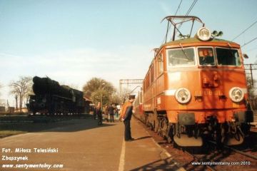 Rzepin 19.04.1994. EP08-012. z EC "Berolina" z Berlina do Warszawy.