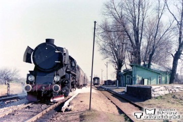 Trakiszki 05.04.1989. Przed odjazdem do Suwałk.