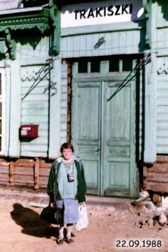 Moja mama w Trakiszkach 22.09.1990.