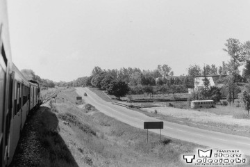 Tuligłowy - most na Wojsławce, STW dalej za drzewami 14.06.1990