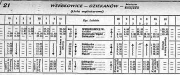 Rozkład z 1944/45 r. - zima