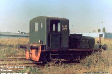 Lokomotywa SM02 na stacji Gniezno Winiary w dniu 09.09.1988.