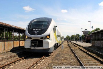 Pociąg z Zielonej Góry do Gorzowa Wlkp., odjeżdżający ze Zbąszynka o 12.58. 22.05.2017
