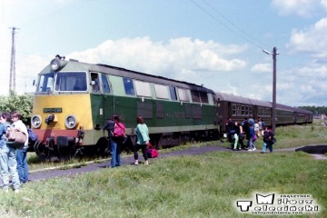 Zachodni 18.06.1993. SU45-138 osobowym Ełk - Olsztyn.