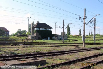Dworzec rozrządowy w Zbąszynku - nastawnia Zk-13. 05.07.2011