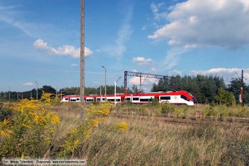 Pociąg z Poznania do Zbąszynka.