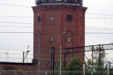 Wieża ciśnień z 1925 roku, o wysokości 25 metrów. 11.07.2015