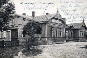 Dąbrowa Strzemieszyce szkoła kolejowa 1915