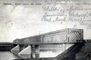 Dźwińsk most przez Dźwinę