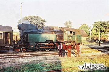 Tkt-48-28 od pociągu specjalnego (Zbąszynek - Międzyrzecz - Wierzbno - Międzychód - Wierzbno - Skwierzyna - Wierzbno - Międzyrzecz - Zbąszynek) na stacji Międzyrzecz 03.10.1987
