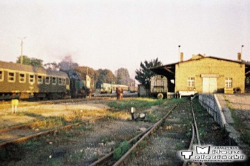 Tkt-48-28 od pociągu specjalnego (Zbąszynek - Międzyrzecz - Wierzbno - Międzychód - Wierzbno - Skwierzyna - Wierzbno - Międzyrzecz - Zbąszynek) na stacji Międzyrzecz 03.10.1987