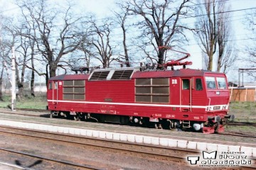 Rzepin 19.04.1994. 180 019 - 2 od EC "Berolina" z Berlina do Warszawy.