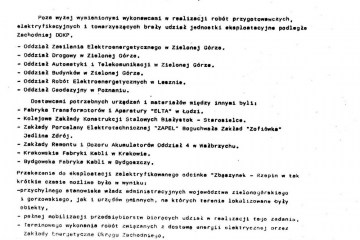 Elektryfikacja Zbąszynek - Rzepin w 1984 roku