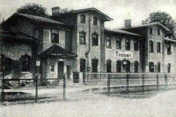 Toporów po rozbudowie i oddaniu liniii do Międzyrzecza, uruchomionej w dniu 01.08.1909 roku.