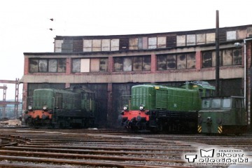 Leszno - lokomotywownia w dniu 08.03.1988. SM41-156.