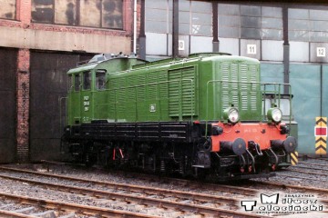 Leszno - lokomotywownia w dniu 08.03.1988. SM41-156.