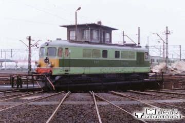 Leszno - lokomotywownia w dniu 08.03.1988. ST43-18