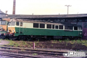 Olsztyn - lokomotywownia 14.06.1998. SP47-001.