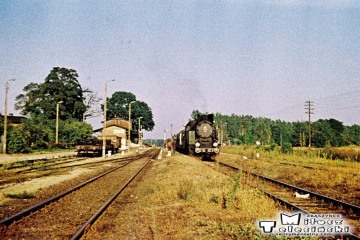 Wierzbno 03.10.1987. Tkt48-28 od pociągu specjalnego Zbąszynek - Międzyrzecz - Wierzbno - Międzychód - Wierzbno - Skwierzyna - Wierzbno - Międzyrzecz - Zbąszynek.