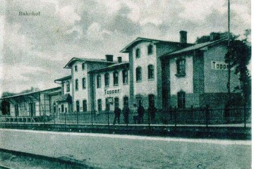 Stacja Toporów w 1910 - 1920 roku.