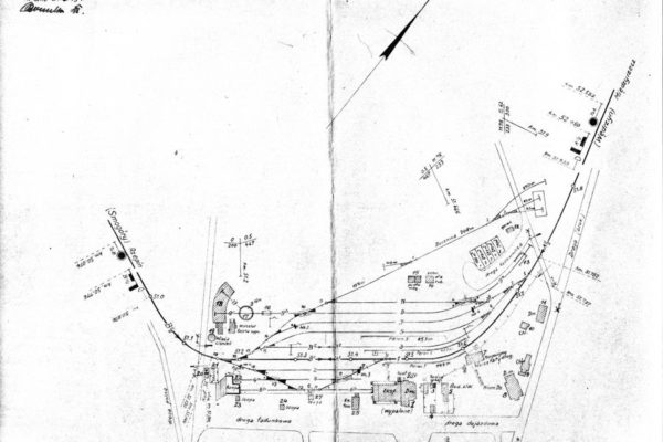 Plan stacji Sulęcin z 1950 r.