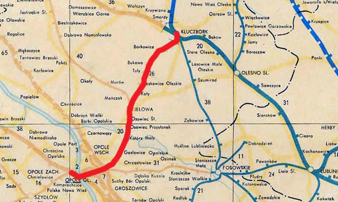 Stacje i przystanki na linii Kluczbork – Opole