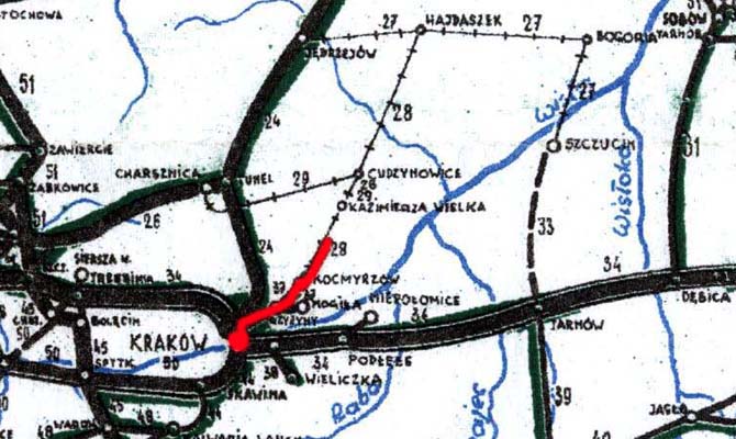Stacje i przystanki na linii Kraków – Kocmyrzów