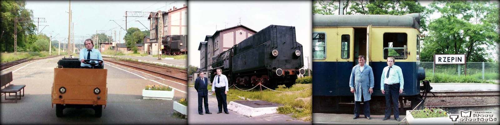 Rzepin w dniu 11.06.1994. Od lewej ja, ja z Kryspinem Nawotnikiem (nie żyje), Józef Weryk (nie żyje) i ja.