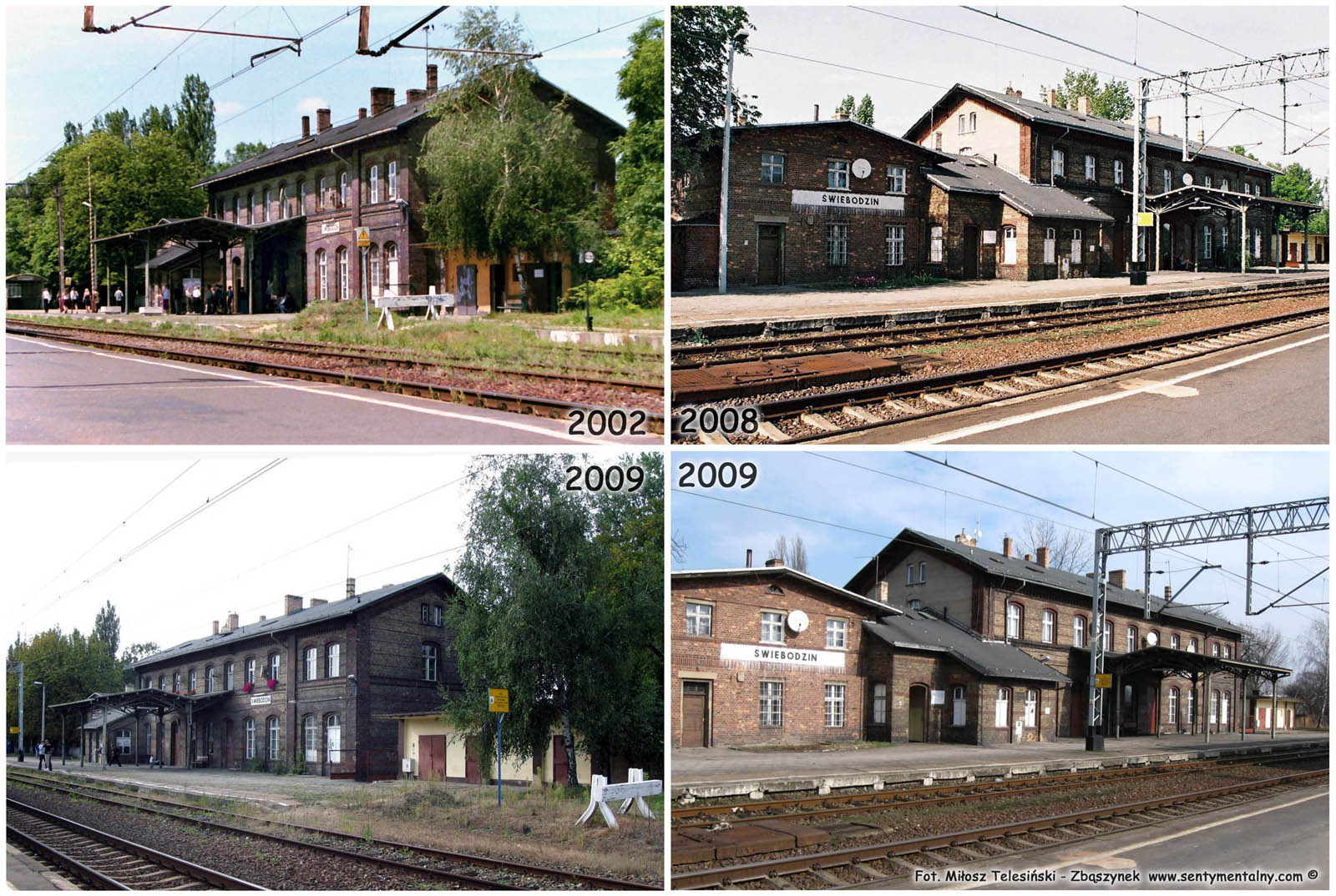Dworzec w Świebodzinie przed remontem.